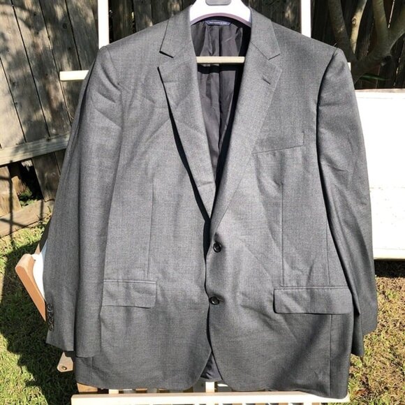 46R Brooks Brothers Gray Golden Fleece Wool Blazer Full Canvas Fitzgerald Jacket - Picture 1 of 11